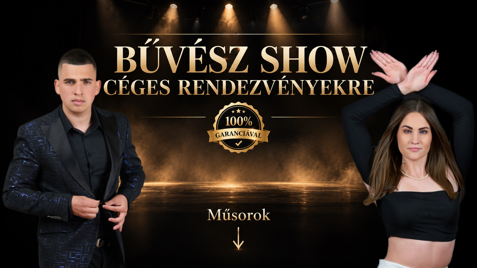 Felnőtt bűvészműsorok rendelésre. Látványos, humoros, interaktív bűvész show-k